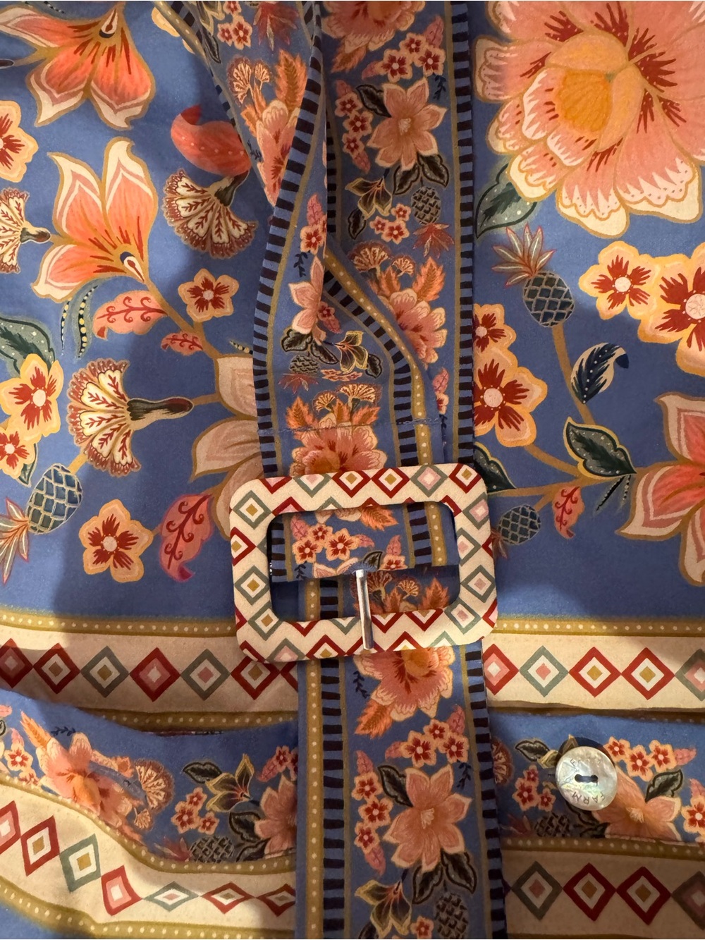 Farm Rio blue mini dress - Picture 4 of 4